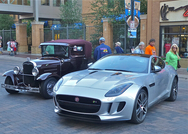 At a vintage and classic car show, the Jaguar F-Type Coupe stole the show. Photo credit: John Gilbert
