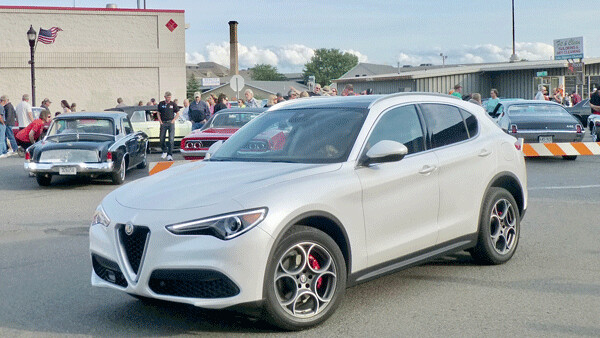 The Stelvio created a separate attraction at the Spirit Mountain auto show in West Duluth. Photo credit: John Gilbert
