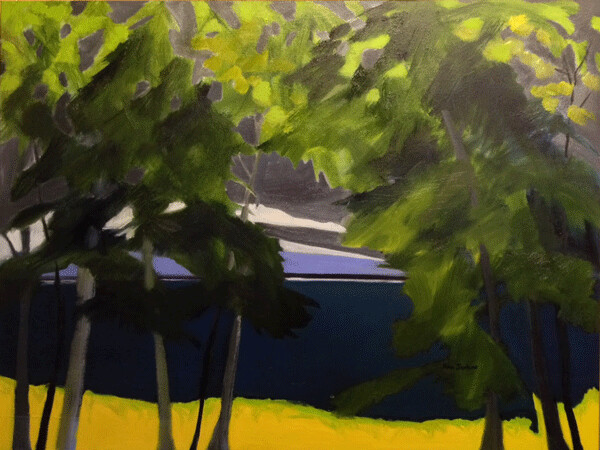 Such Dark Sky, oil on canvas, Ann Jenkins