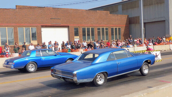 A lot of old, vintage Chevy sedans, looking better than new, competed in Pure Stsreet class, won by Chuck Steeb of Hermantown in a 1988 Corvette. Photo credit: John Gilbert