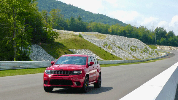 Trackhawk could hit 120 mph on New Hampshire road-racing course, with handling and braking to match. Photo credit: John Gilbert