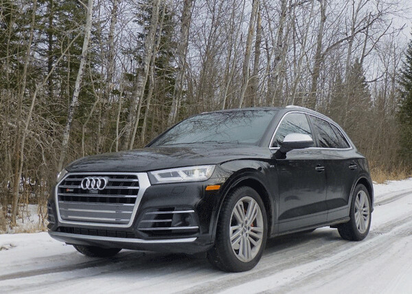 Early snowfall let the SQ5 show off its quattro all-wheel-drive system, as well as its power. Photo credit: John Gilbert