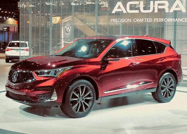Acura’s new generation RDX gets unique red paint. Photo credit: John Gilbert