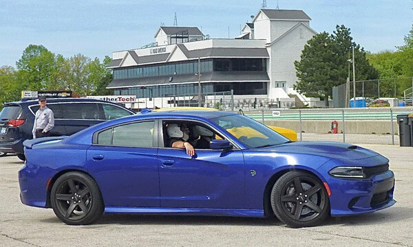 Dodge Charger Hellcat was familiar, but nothing but exhilarating to drive on Road America.