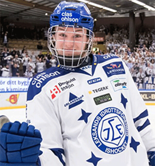 Wild 2018 Draft Pick Filip  Johansson from SHL Leksands