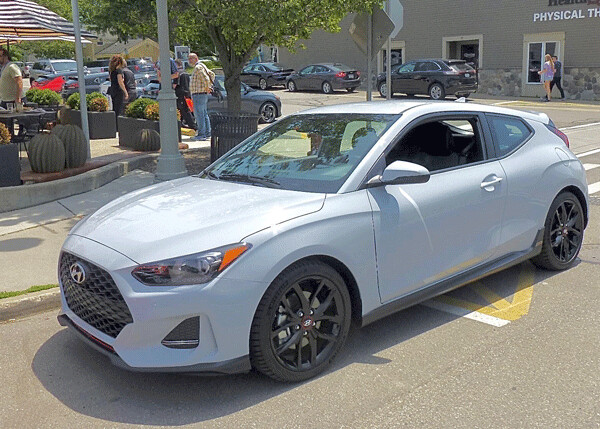 Three-door Veloster has only one wide, coupe-like door on driver’s side. Photo credit: John Gilbert