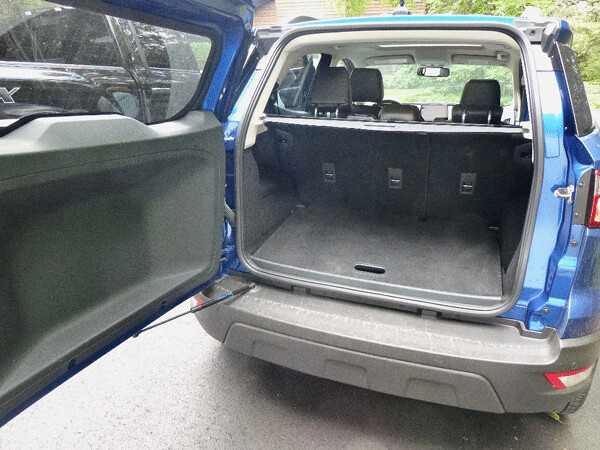 Open the hatch, and...surprise — no hatch! Side-opening door allows easy loading.  Photo credit: John Gilbert