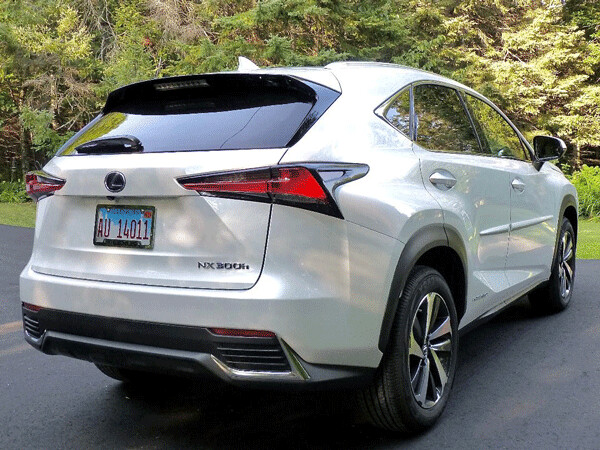 The Lexus NX300h styling is polarizing, but shows some imagination and character beyond other Lexus SUVs. Photo credit: John Gilbe