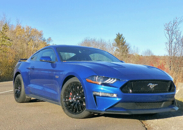 Mustang, redone for 2018, has the power to match its sporty new look. Photo credit: John Gilbert