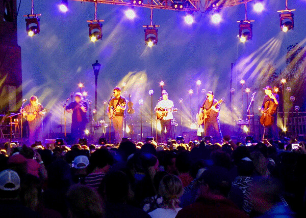 Trampled by Turtles drew an enormous crowd to Bayfront Festival Park Saturday  night. Photo credit: John Gilbert