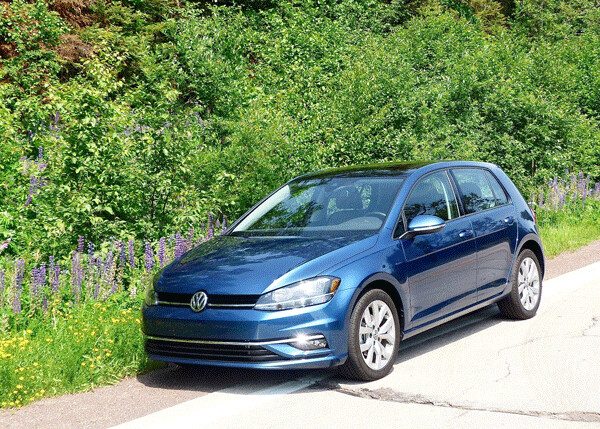 New Golf SE 1.4t beat the end of the annual Lupine growing season. Photo credit: John Gilbert