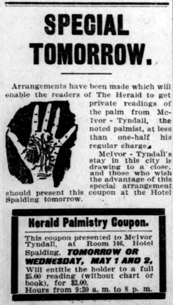 Ad in the April 30, 1900, Duluth Herald.