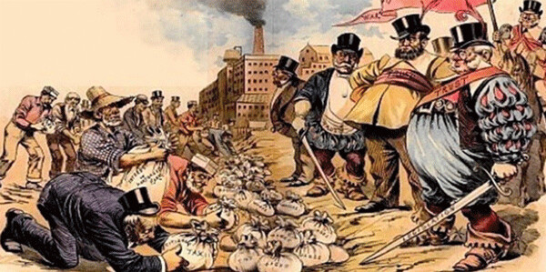 Robber Barons, 1889 is a drawing by Samuel Ehrhardt 