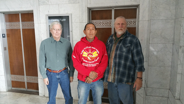  From left, Michael Niemi, Ernesto Burbank and Scot Bol at the courthouse Oct. 19. Photo credit: Richard Thomas