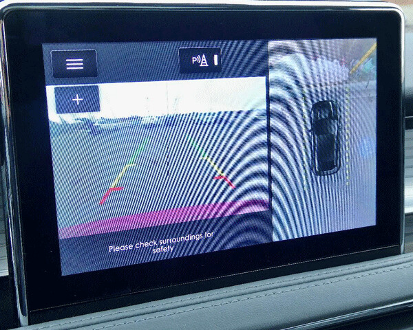 Back up camera adds full surround view.